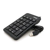Цифровая клавиатура USB Deyilong DY-900 для ноутбука, длина кабеля 130см, Black, 23к, Box p