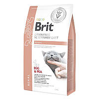 Сухой корм для кошек, при заболеваниях почек Brit GF Veterinary Diet Renal 2 кг (яйцо) h