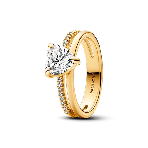 Срібне кільце Pandora Серце з двома обертами 163100C01 50, фото 1