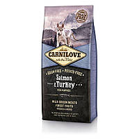 Сухой корм для щенков всех пород Carnilove Salmon & Turkey Puppy 12 кг (лосось и индейка) p