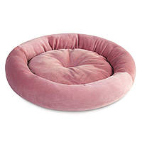 Лежак Природа Tommy | 50 см / 50 см / 10 см (рожевий) p