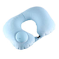 Надувная подушка ROMIX со встроенной помпой Голубая (RH50WBL) TO, код: 109891
