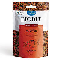 Сухой корм для аквариумных рыб Природа в палочках Биовит Цихлиды 25 г (для плотоядных цихлид) b