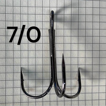 Гачок Weida трійник BN Treble Hook 7/0 (100 шт.)