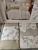 Комплект постельного белья Laura Grand Евро сатин "Осенний сад" 200*230см