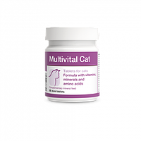 Комплексна вітамінно-мінеральна кормова домішка для котів і кішок Dolfos Multivital Cat 90 SK, код: 7739780