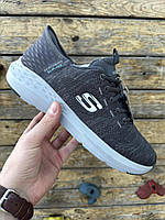 Літні кросівки сітка SCECHERS Slip-ins, сірі хорошее качество Размер 43 (28 см)