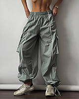 Стильные брюки карго с накладными карманами