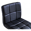 Барний стілець зі спинкою Bonro BC-0106 чорний з чорною основою, фото 2