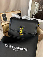 Yves Saint Laurent Black Gold 23x17x6 женские сумочки и клатчи хорошее качество