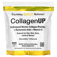 California Gold Nutrition, CollagenUP, гидролизованные пептиды морского коллагена с гиалуроновой кислотой и ви