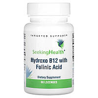 Вітамін B12 та Фолієва кислота, Hydroxo B12 With Folinic Acid, Seeking Health, 60 жувальних таблеток