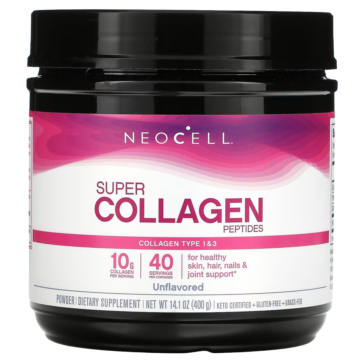 Пептиди Супер колагену, 10 гр, Тип 1&3, Super Collagen Peptides Powder, NeoCell, 400 гр, фото 1