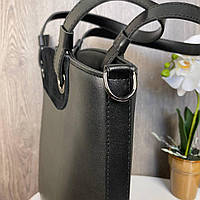 Большая женская сумка городская на плечо с натуральной замшей, женская сумочка замшевая + экокожа хорошее