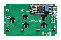 LCD дисплей 4x20 символов синий + преобразователь I2C LCM1602