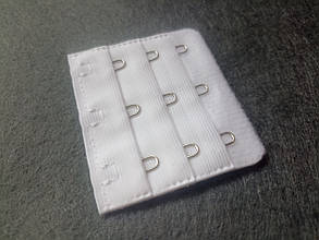 Подовжувач для бюстгальтера на 3 гачки 5х5.5см білий