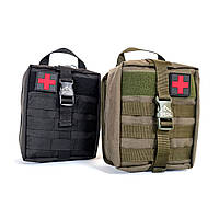 Подсумок-аптечка набедренная военная тактическая медицинский турникет поясная сумка подсумок система MOLLE b