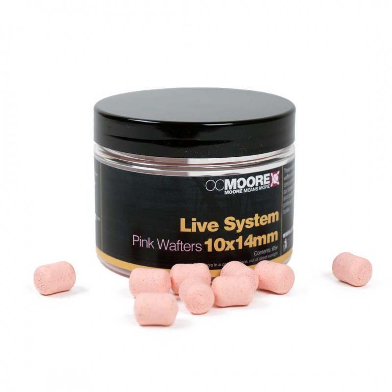 Вафтерси CC Moore Live System Pink Dumbell Wafters 10x14mm (65шт)