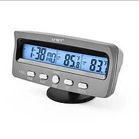 Автомобильные часы VST 7045 авточасы электронные с термометром в авто с вольтметром с подсветкой d