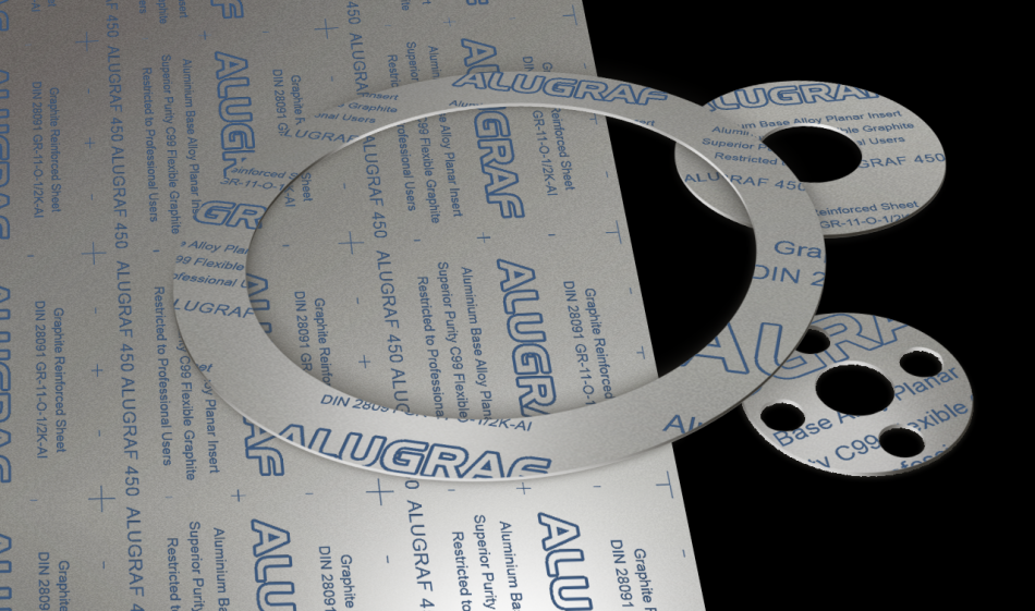 Лист алюмінієвий графітований прокладковий AluGraf 450, 0,5—8 мм (сучасний покращений аналог Лист асбостальной ЛА-1 ГОСТ 12856-96), фото 1