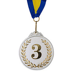 Медаль нагородна біла 3 місце