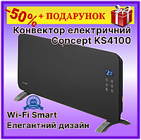 Конвектор электрический обогреватель для дома Concept KS4100 Wi-Fi с электронным управлением, настенный Nom1