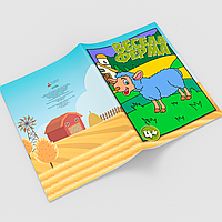 Детская раскраска "Веселая Ферма". Книжка - антистресс для рисования детям. Раскраски для детей от 3 лет