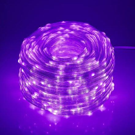 Гірлянда декоративна вулична світлодіодна Led 22м 200led Фіолетова