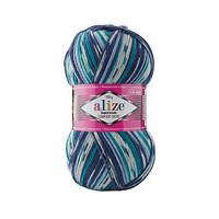 Носочная пряжа (нитки) Alize Супервош 100 (Superwash Comfort Socks) цвет 7708