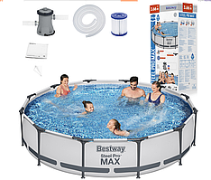 Каркасний басейн Bestway  Steel Pro Max 366 x 76 см + насос 56416