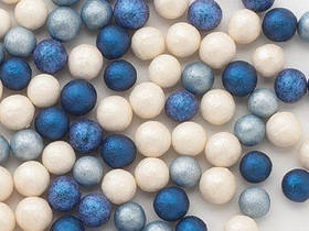 Посипка для десертів, "Сині кульки(перламутрові)", Ø5 мм, мікс №8 (20 гр)