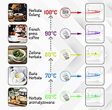 Скляний електрочайник 1,5 л Adler AD 1299 з заваркою і контролем температури Польща, фото 8