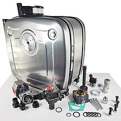 Комплект гідравліки DAF LF, CF, XF з КПП ZF, бічний алюмінієвий бак