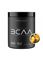 БЦАА + Глутамин Amino BCAA 2:1:1 Glutamine Powerful Progress 500 g,аминокислота вкус Апельсин Манго