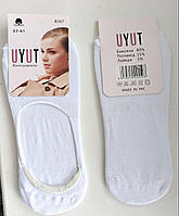 Жіночі шкарпетки-Сліди Uyut бавовна білі розмір 37-41