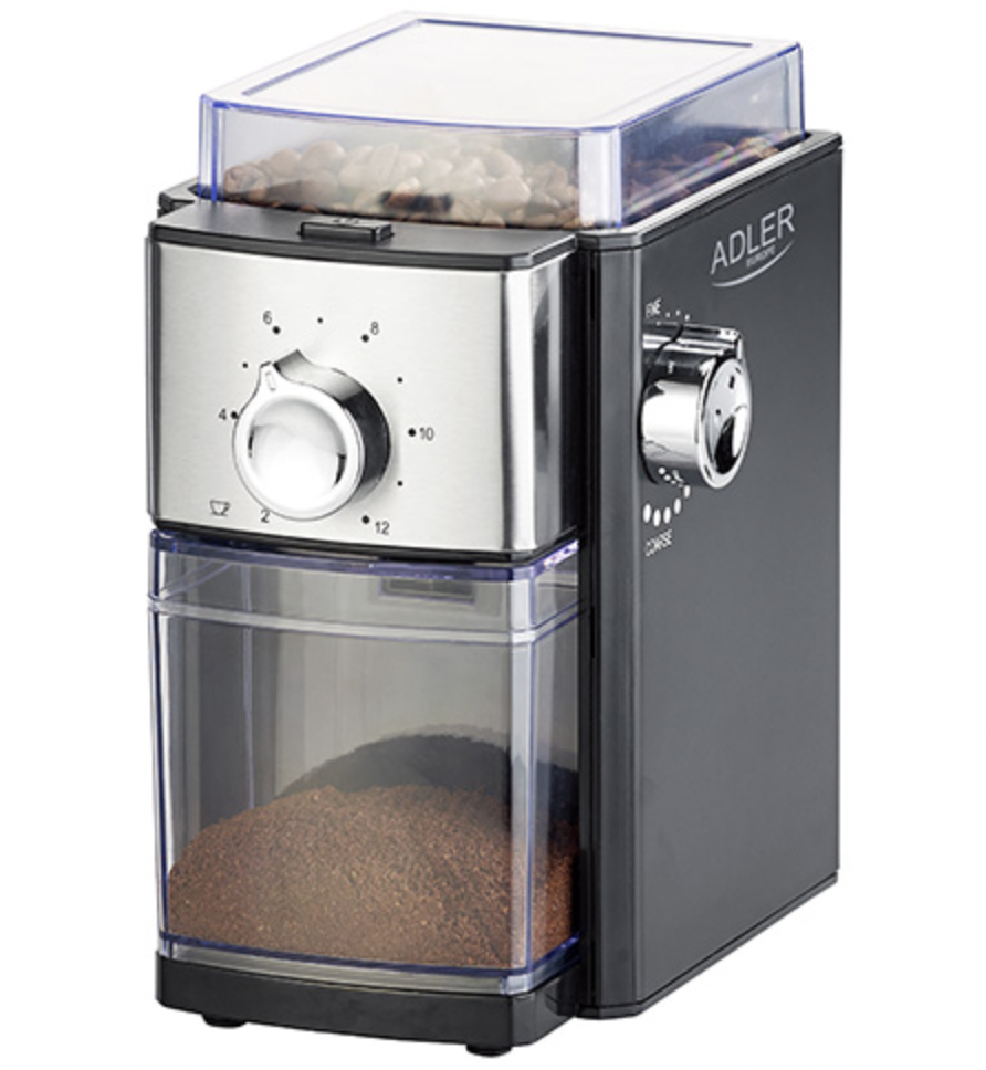 Кавомолка на 12 порцій Adler AD 4448 Burr Польща 300Вт, фото 1