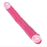 Двосторонній фаллоїмітатор для пар, фалоїмітатор із подвійною головкою гнучкий, інтимні іграшки, фото 2