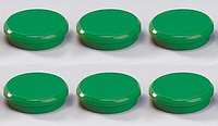 Магниты для маркерных досок DAHLE, 24мм, зеленые. уп/6шт.