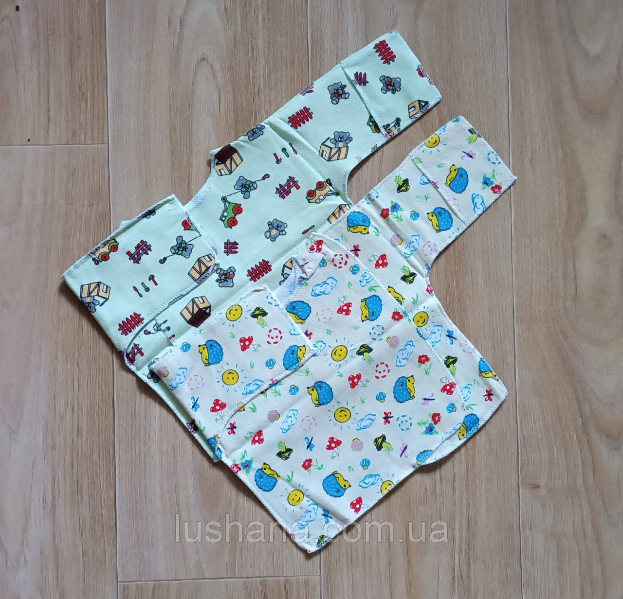 Утеплені / кофти сорочечки на хлопчика / набір 2 шт. / начос (фланель) / р.68 / 3-6 міс., фото 1