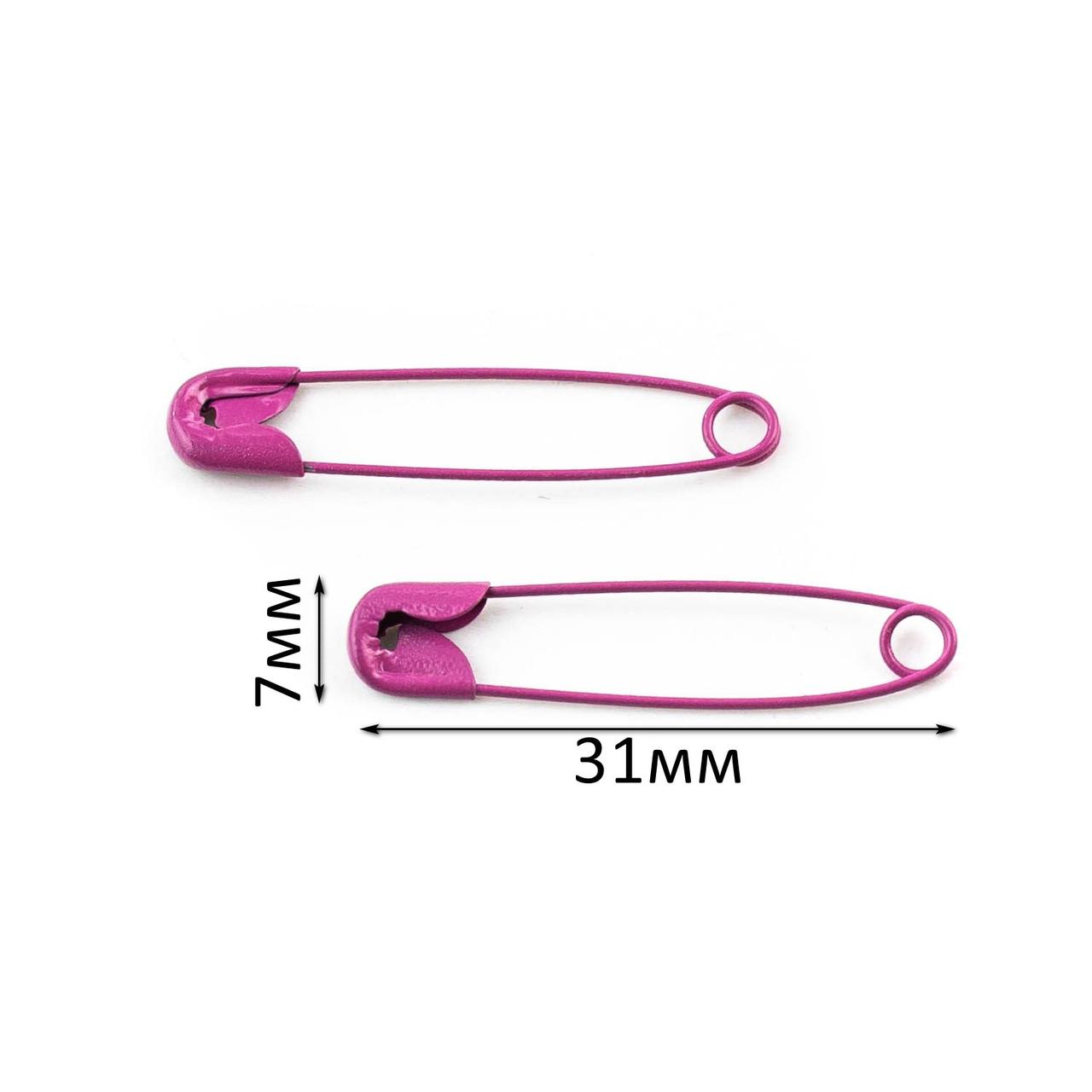 Декоративна булавка шпильки малинова 1шт 7мм*31мм MSH004, фото 1