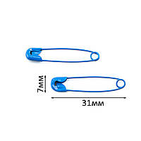 Декоративная булавка шпилька синяя 1шт 7мм*31мм MSH009