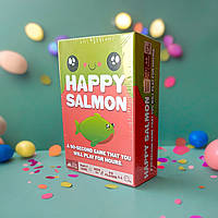 Настольные игры на английском языке Happy Salmon Карточная игра семейная для детей и взрослых семьи English