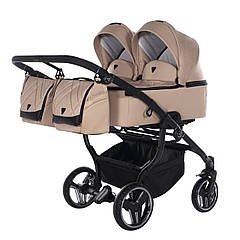 Коляска для двійнят Junama V3 Duo 01 Beige