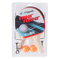 Теннис настольный арт. TT24198 2 ракетки, 3 мячика в слюде с сеткой толщина 5 мм TZP162