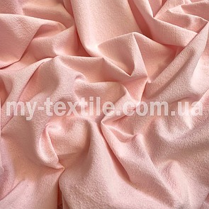 Коттон з імітацією льону Ніжно рожевий