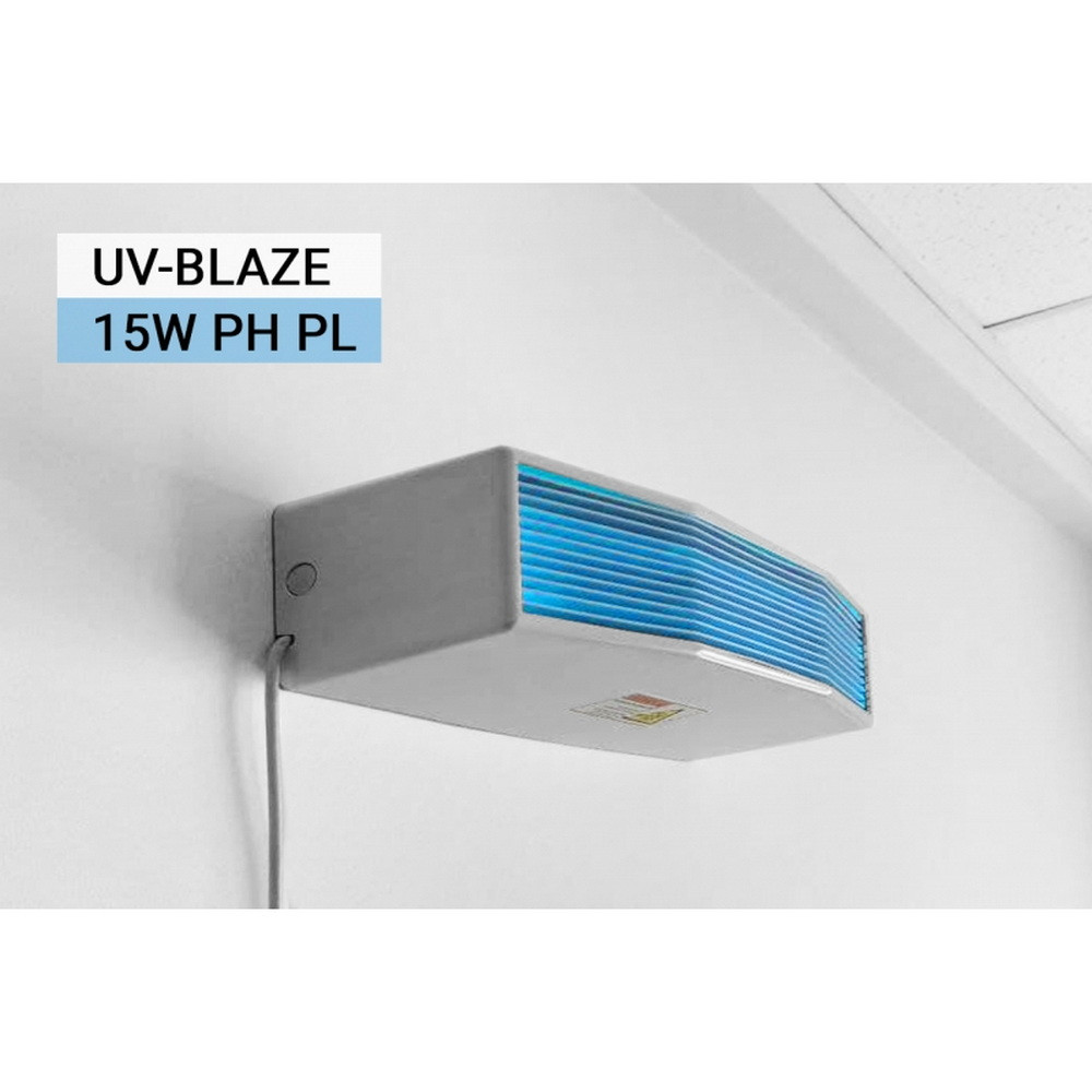 UV-BLAZE 15W PH (PL) УФ екранированный бактерицидный облучатель (с жалюзи) - фото 1 - id-p2203135106