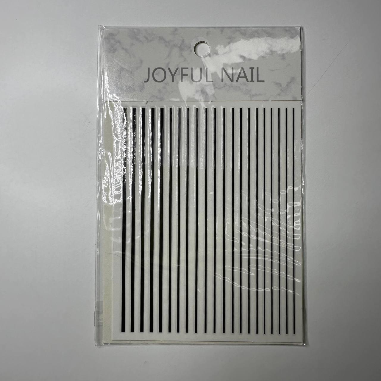 Гнучка стрічка для дизайну нігтів чорна