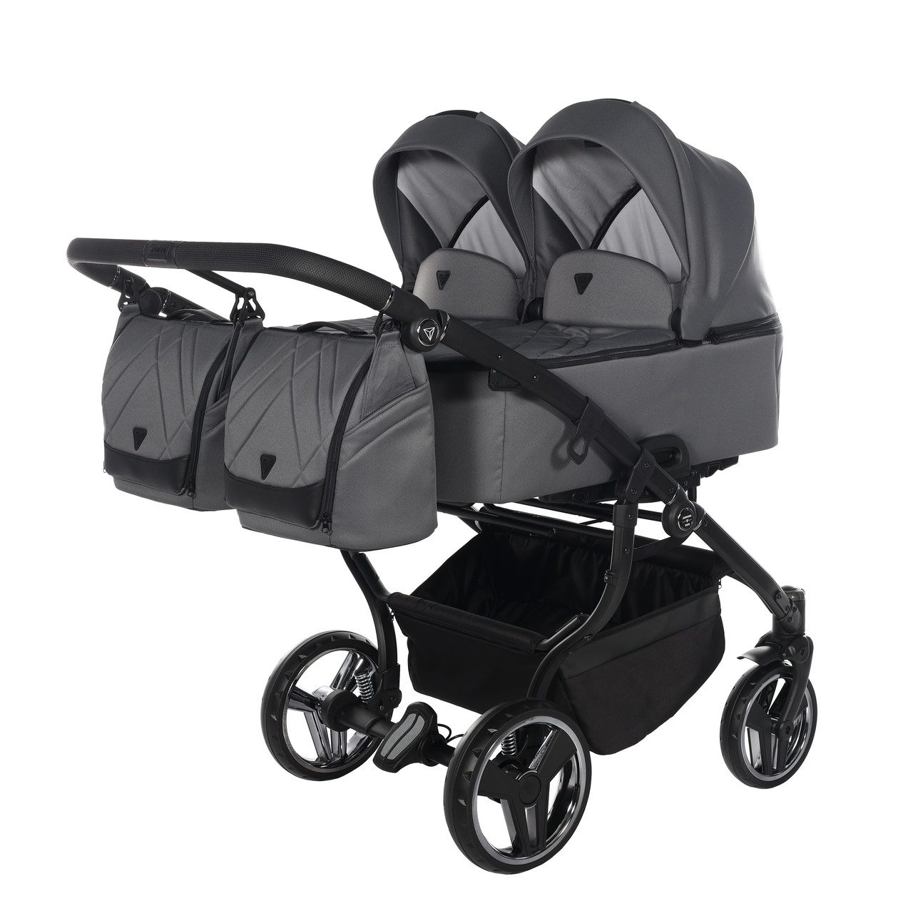 Коляска для двійнят Junama V3 Duo 02 Graphite