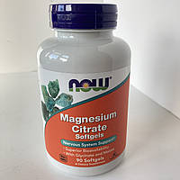 Now Magnesium citrate магній цитрат, з гліцинатом і малатом, 90 капсул