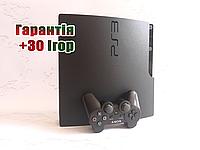 PlayStation 3 Slim 320 Gb + 30 Ігор, Прошита ps3, Гарантія